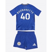 Camisa de time de futebol Leicester City Facundo Buonanotte #40 Replicas 1º Equipamento Infantil 2024-25 Manga Curta (+ Calças curtas)